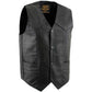 Milwaukee Leather Men's Black Western Style Style Motorcycle Vest - LKM3775