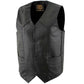 Milwaukee Leather Men's Black Western Style Style Motorcycle Vest - LKM3775
