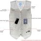 Milwaukee Leather Men's Black Western Style Style Motorcycle Vest - LKM3775