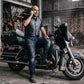Milwaukee Leather Men's Black Classic Western Style Side Laced Motorcycle Leather Vest - LKM3779