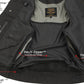 Milwaukee Leather Men's Barrage Flat Black Leather Motorcycle Club Style Vest - LKM3790