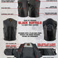 Milwaukee Leather Men's Drifter Black Collarless Buffalo Leather Motorcycle Vest - LKM3792