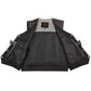 Milwaukee Leather Men's Road King Black Cowhide Leather Motorcycle Vest - LKM3793