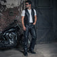 Milwaukee Leather LKM5716 Men's Classic Black Premium Leather Fitted Casual Biker Leather Pants