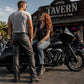 Milwaukee Leather LKM5718 Men's Classic Black Loose Fitted Motorcycle Casual Leather Biker Pants