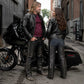 Milwaukee Leather LKM5723 Classic Black Leather Unisex Motorcycle Riding Biker Chaps for Men and Women