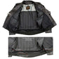 Milwaukee Leather LKM17004 Men's Classic Premium Black Vented Motorcycle Leather Biker Riders Jacket