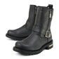 MMCC MB407 Men's Afterburner Black Leather Biker Boots - Riding Footwear