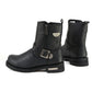 MMCC MB407 Men's Afterburner Black Leather Biker Boots - Riding Footwear