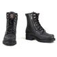 MMCC MB416 Men's Trooper Black Leather Biker Boots - Riding Footwear