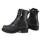MMCC MB416 Men's Trooper Black Leather Biker Boots - Riding Footwear