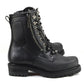 MMCC MB416 Men's Trooper Black Leather Biker Boots - Riding Footwear
