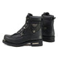 MMCC MB440 Men's Throttle Black Leather Biker Boots - Riding Footwear