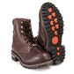 Milwaukee Leather Women's Dark Brown Leather Outdoors Lace-Up Boots for Bikers Casual MBL9308