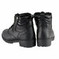 Milwaukee Leather MBL9320W Women's Black Premium Leather Wide-Width Lace-Up Motorcycle Rider Boots