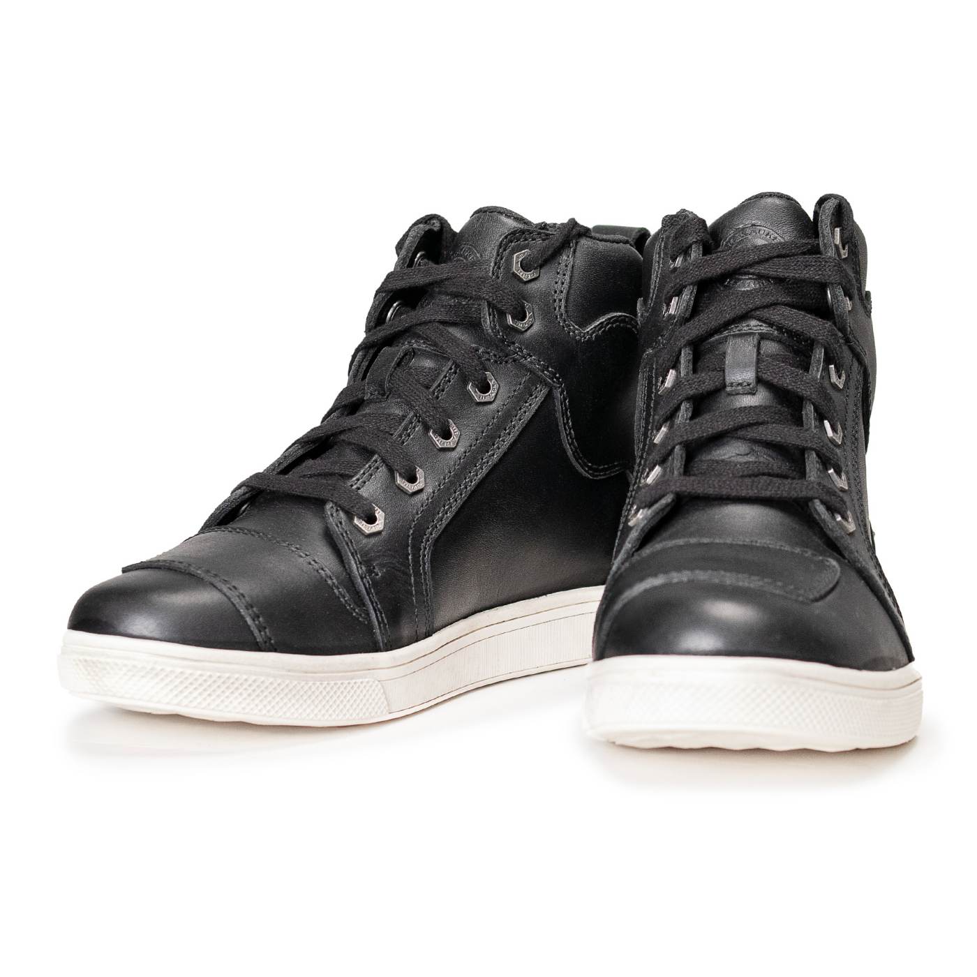 Milwaukee Leather Women's Thorn Black Leather Motorcycle Riding Shoes with Ankle Support - Shift Protection - MBL9329