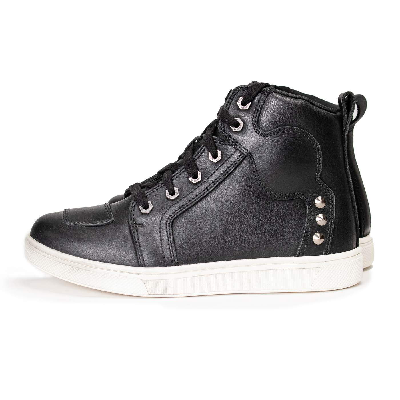 Milwaukee Leather Women's Thorn Black Leather Motorcycle Riding Shoes with Ankle Support - Shift Protection - MBL9329