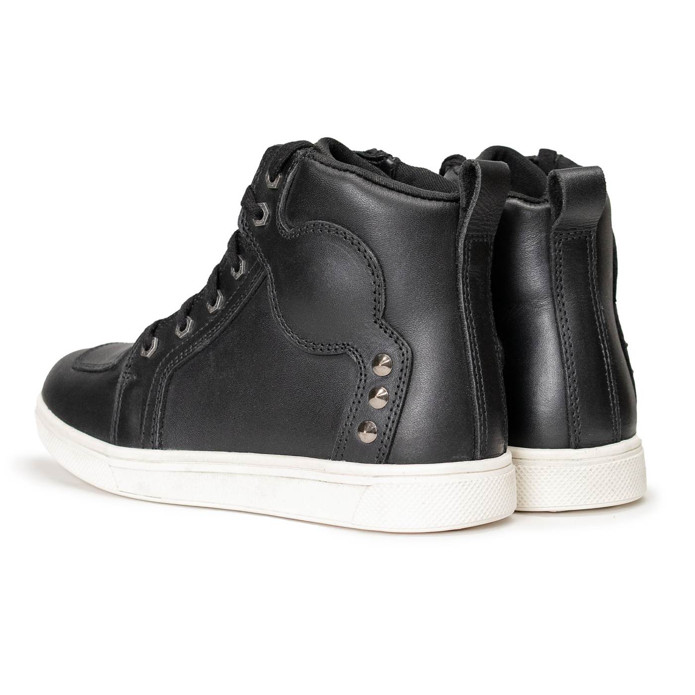 Milwaukee Leather Women's Thorn Black Leather Motorcycle Riding Shoes with Ankle Support - Shift Protection - MBL9329