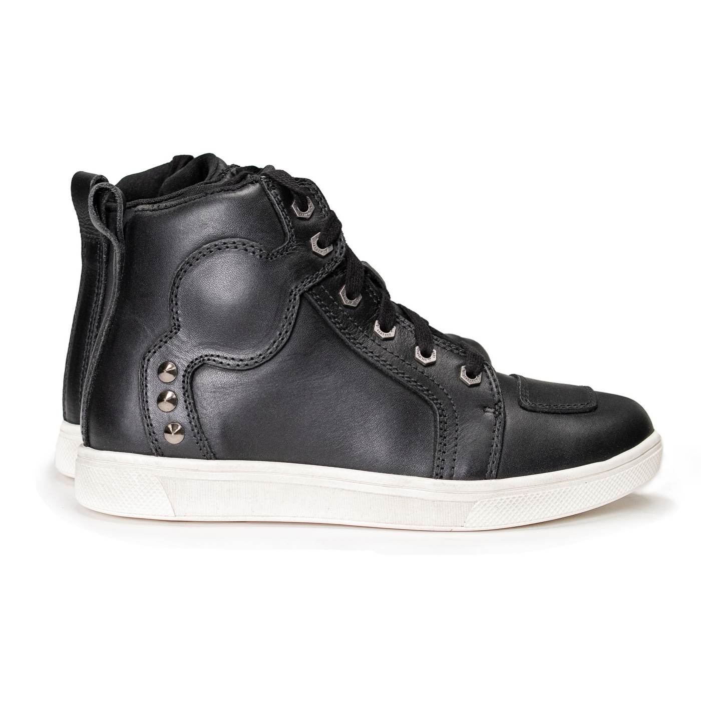 Milwaukee Leather Women's Thorn Black Leather Motorcycle Riding Shoes with Ankle Support - Shift Protection - MBL9329