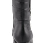 Milwaukee Leather MBL9434 Women's Black High Heel Fashion Casual Boots with Zipper Accents