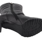 Milwaukee Leather MBL9434 Women's Black High Heel Fashion Casual Boots with Zipper Accents