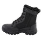 Milwaukee Leather MBL9495 Women Black Leather Tactical Boots with Side Zipper