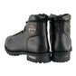 Milwaukee Leather Men's Black Leather Lace-Up Motorcycle Rider Boots with Side Zipper MBM100