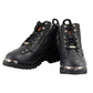 Milwaukee Leather MBM103 Men's Black Leather Lace-Up Motorcycle Boots w/ Dual Side Zipper Entry