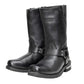Milwaukee Leather Men's Classic Harness Black 2.2mm Motorcycle Boots - MBM9018