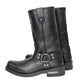 Milwaukee Leather Men's Classic Harness Black 2.2mm Motorcycle Boots - MBM9018