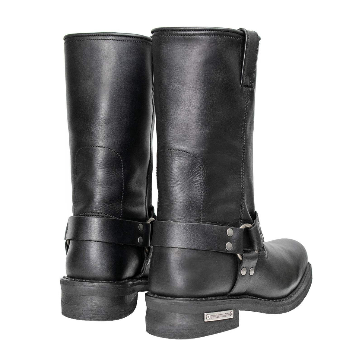 Milwaukee Leather Men's Classic Harness Black 2.2mm Motorcycle Boots - MBM9018