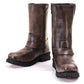 Milwaukee Leather Men's Throttle Distressed Brown Harness Motorcycle Boots, MBM9038