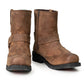 Milwaukee Leather Men's Copper Ridge Brown Suede Motorcycle Harness Boots - MBM9053