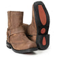 Milwaukee Leather Men's Copper Ridge Brown Suede Motorcycle Harness Boots - MBM9053