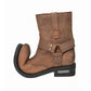Milwaukee Leather Men's Copper Ridge Brown Suede Motorcycle Harness Boots - MBM9053