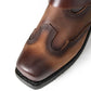 Milwaukee Leather Men's Copper Ridge Brown Suede Motorcycle Harness Boots - MBM9054