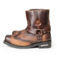 Milwaukee Leather Men's Copper Ridge Brown Suede Motorcycle Harness Boots - MBM9054