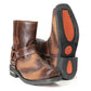 Milwaukee Leather Men's Copper Ridge Brown Suede Motorcycle Harness Boots - MBM9054