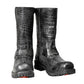 Milwaukee Leather Men's Hellscale Crocodile-Embossed Harness Motorcycle Boots - MBM9055