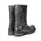 Milwaukee Leather Men's Hellscale Crocodile-Embossed Harness Motorcycle Boots - MBM9055