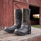 Milwaukee Leather Men's Hellscale Crocodile-Embossed Harness Motorcycle Boots - MBM9055