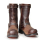Milwaukee Leather Men's Copper Forge Dark Brown Engineer Motorcycle Boots w/ Flex Toe - MBM9058