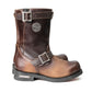 Milwaukee Leather Men's Copper Forge Dark Brown Engineer Motorcycle Boots w/ Flex Toe - MBM9058