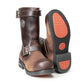 Milwaukee Leather Men's Copper Forge Dark Brown Engineer Motorcycle Boots w/ Flex Toe - MBM9058
