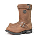 Milwaukee Leather Men's Copper Forge Brown Suede Engineer Motorcycle Boots w/ Flex Toe - MBM9059