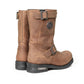 Milwaukee Leather Men's Copper Forge Brown Suede Engineer Motorcycle Boots w/ Flex Toe - MBM9059
