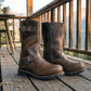 Milwaukee Leather MBM9064 Men's "Antique Ridge" Classic Brown Engineer Motorcycle Boots