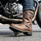 Milwaukee Leather MBM9064 Men's "Antique Ridge" Classic Brown Engineer Motorcycle Boots