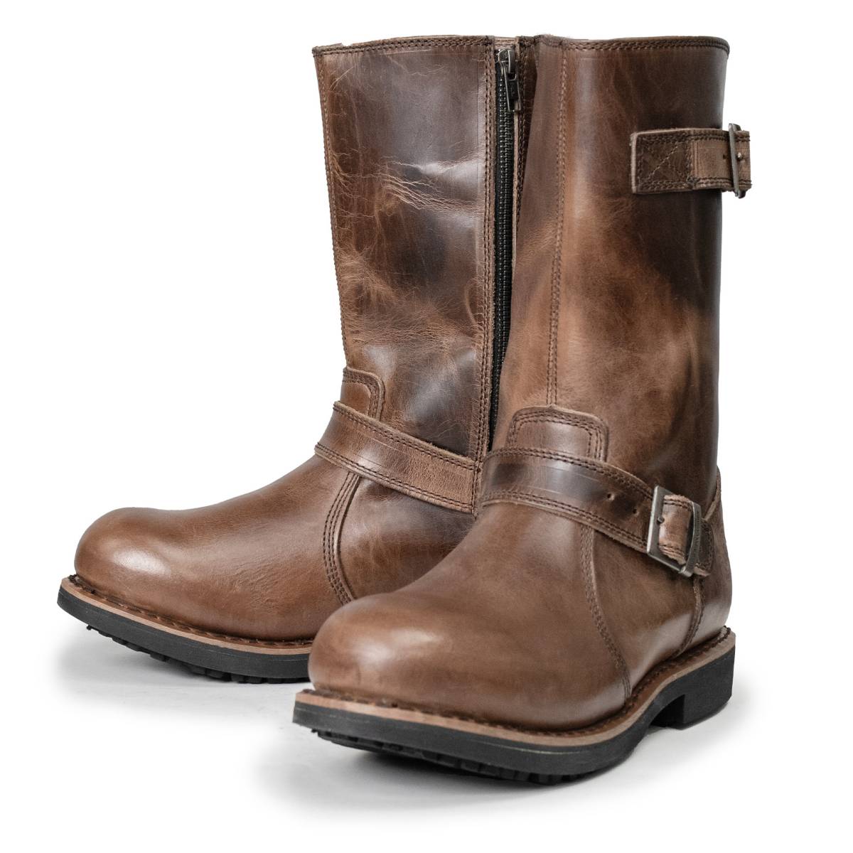 Milwaukee Leather MBM9064 Men's "Antique Ridge" Classic Brown Engineer Motorcycle Boots