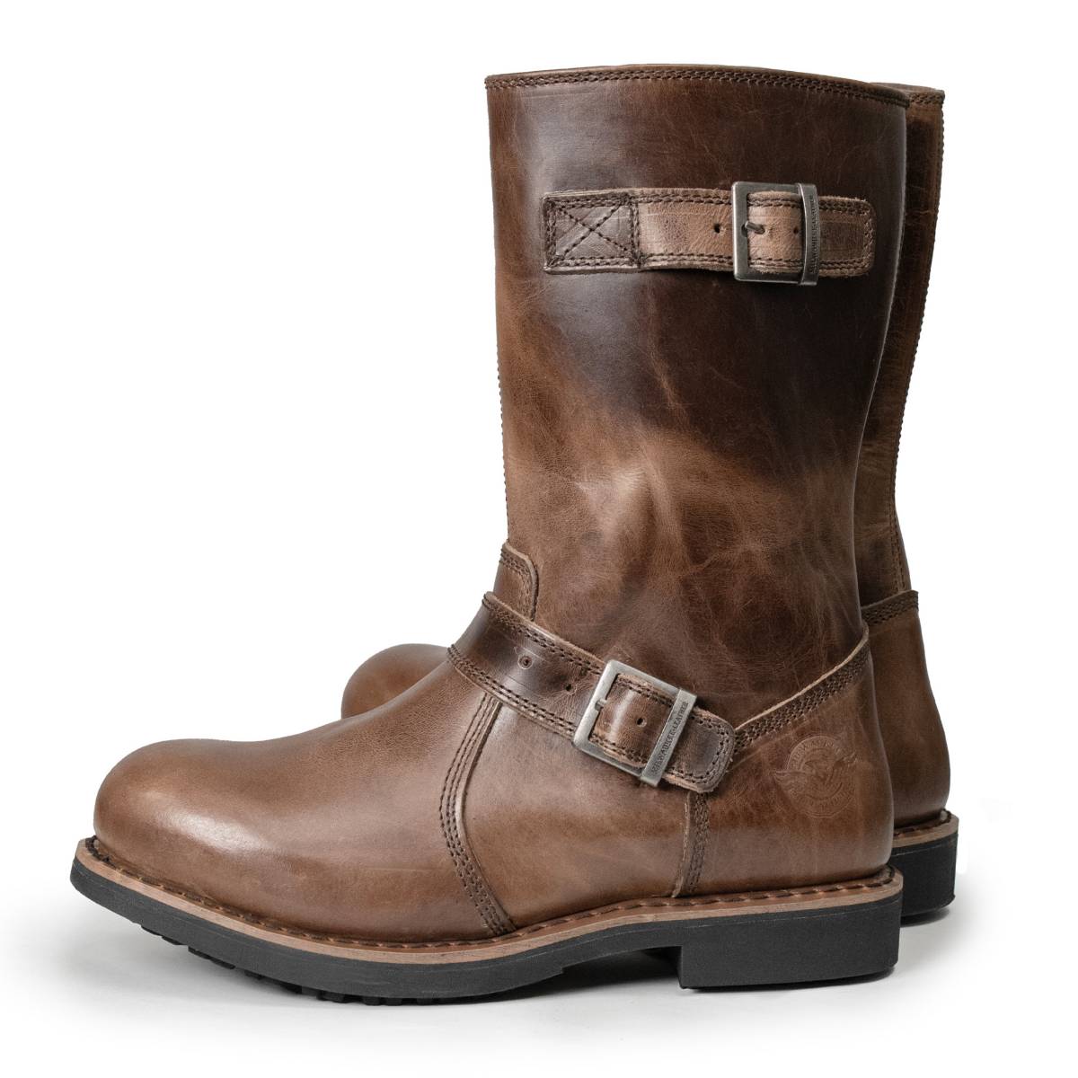 Milwaukee Leather MBM9064 Men's "Antique Ridge" Classic Brown Engineer Motorcycle Boots